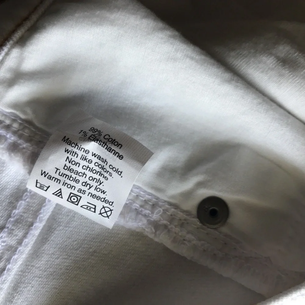 J. Crew Stretch Womens White Shorts Sz 32 NWT‎